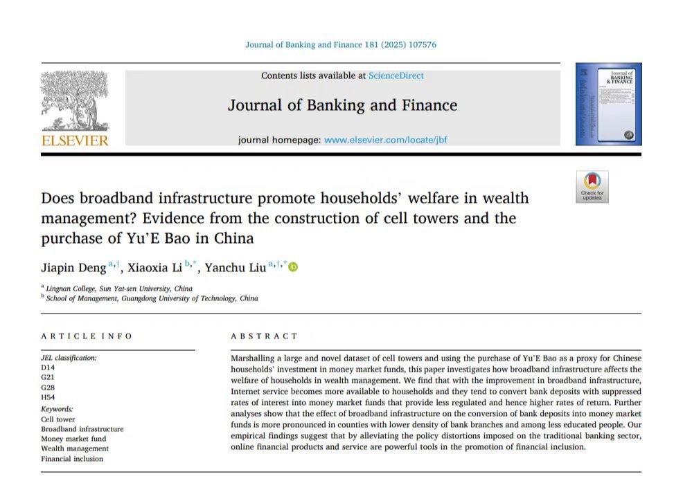 喜报！我院教师李晓霞以通讯作者在Journal of Banking and Finance上发表学术论文